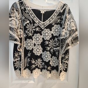 Ultral Pink 100 Rayon Ebroidered Blouse Cottagecore Fairy whimsy